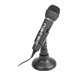 NATEC NMI-0776 Microphone Adder Black Mini Jack 3.5mm Low-Noise omniderctional Microphone