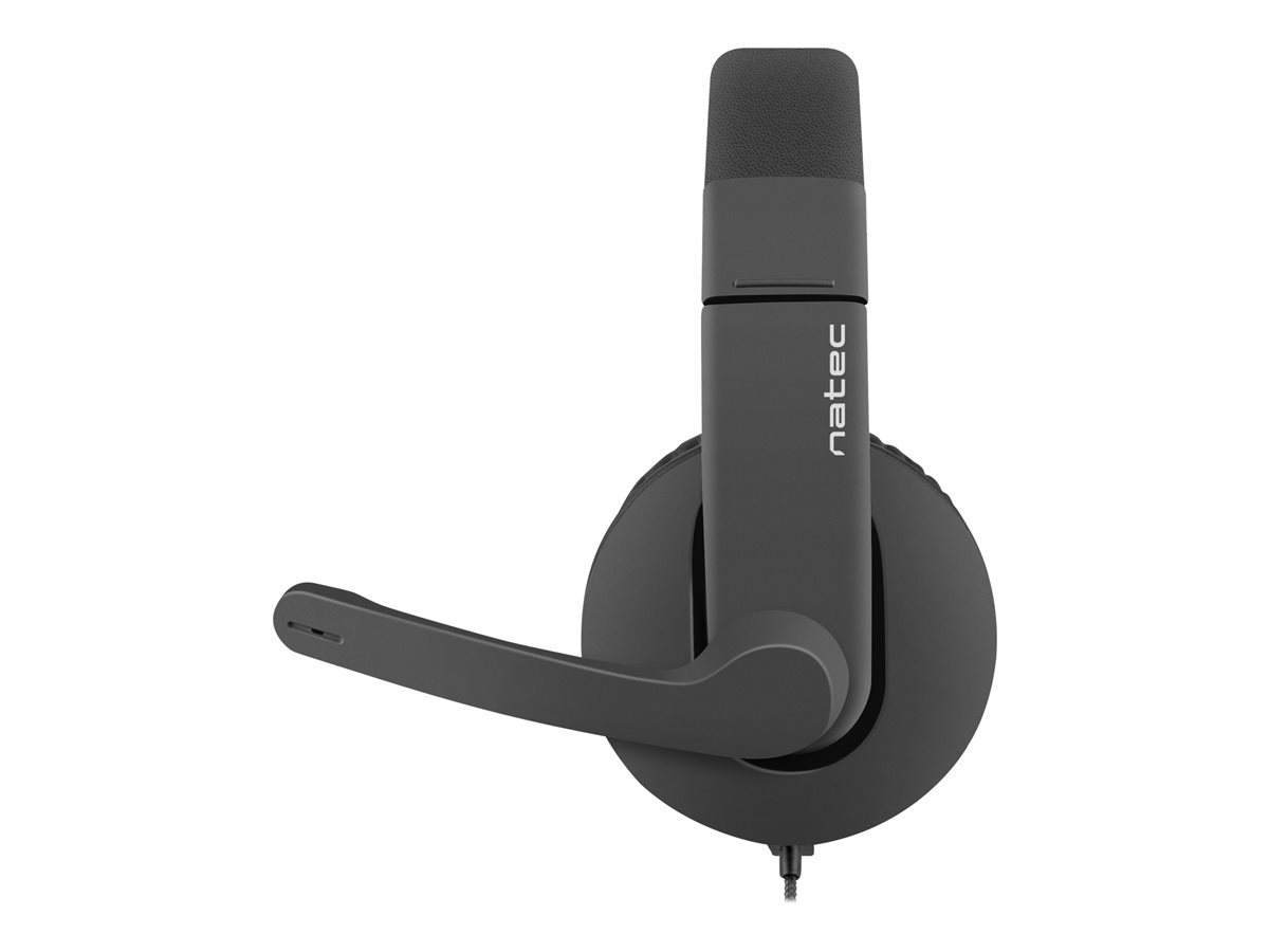 NATEC NSL-1452 Natec HEADPHONES RHEA with MICROPHONE BLACK