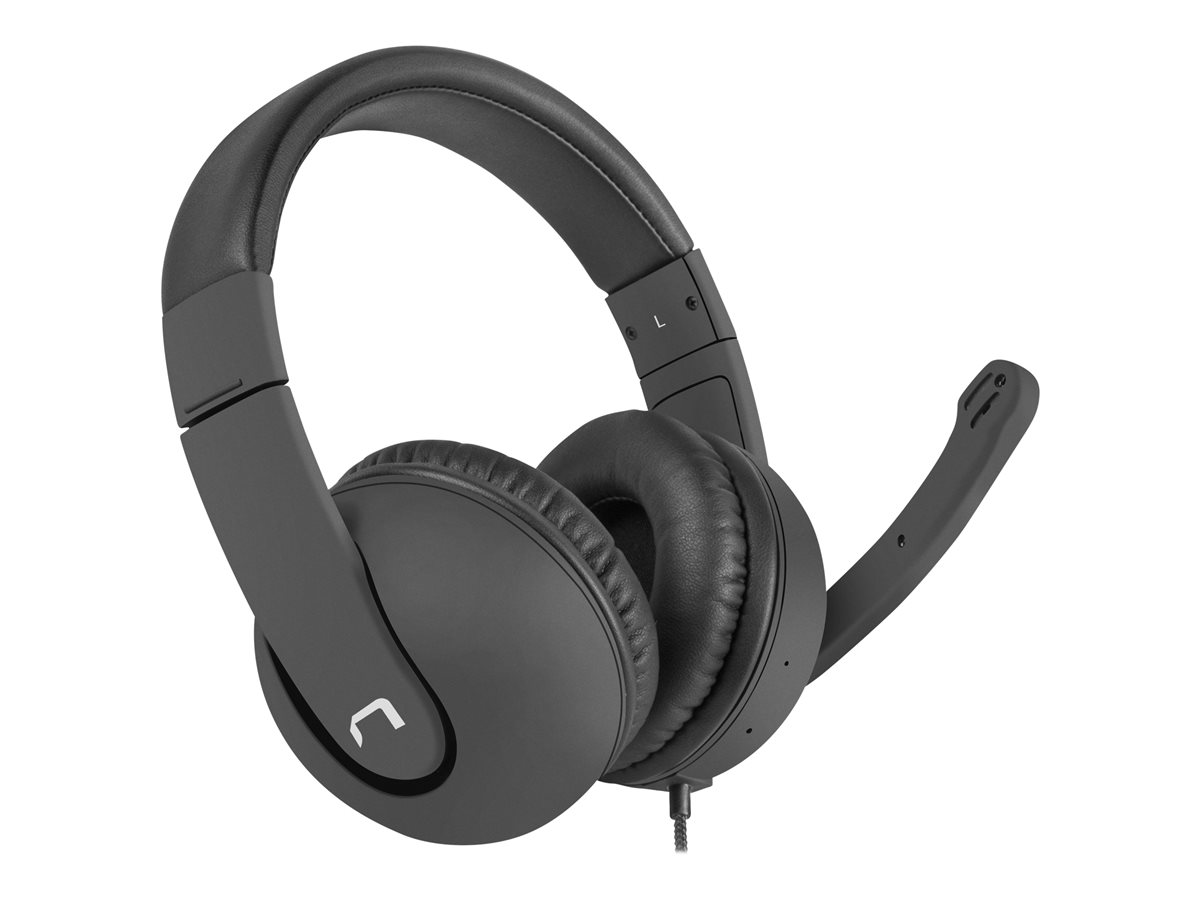 NATEC NSL-1452 Natec HEADPHONES RHEA with MICROPHONE BLACK