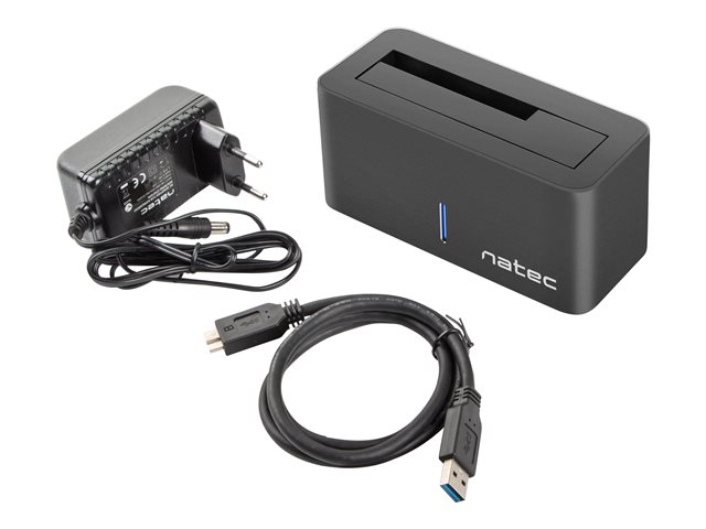 NATEC NSD-0954 Docking Station KANGAROO Sata 2.5/3.5inch HDD USB 3.0 + AC adapter
