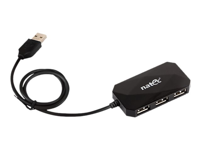 NATEC NHU-0647 USB HUB 4-Port LOCUST USB 2.0 Black