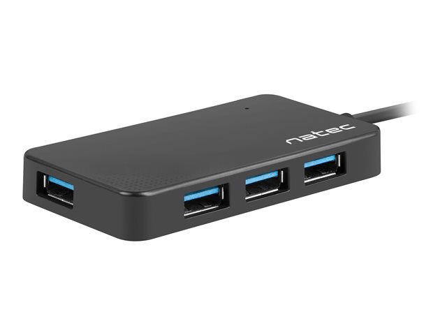 NATEC NHU-1342 Hub USB 3.0 Moth 4-ports Black
