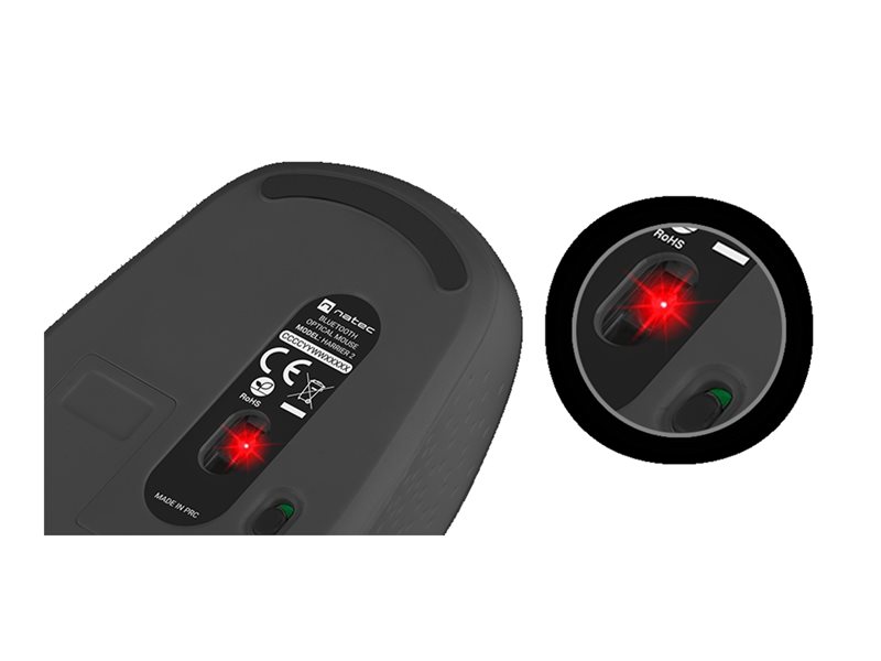 NATEC Wireless mouse Harrier 2 1600DPI Bluetooth 5.1 black