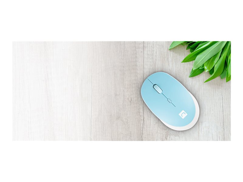 NATEC Wireless mouse Harrier 2 1600DPI Bluetooth 5.1 white-blue