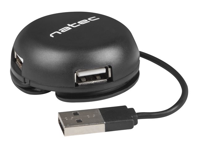 NATEC NHU-1330 Hub USB 2.0 BUMBLEBEE 4-ports Black