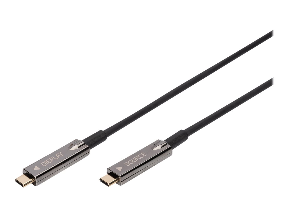 DIGITUS USB Type-C - USB Type-C AOC Hybrid FO cable 4K 60Hz USB 3.1 SPEC 10m