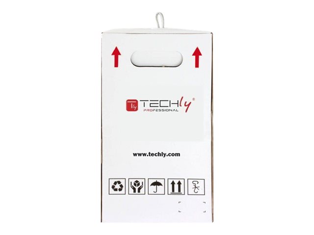TECHLY 029167 TechlyPro F/UTP Cat5e outdoor network bulk cable 4x2 solid CCA 305m box black