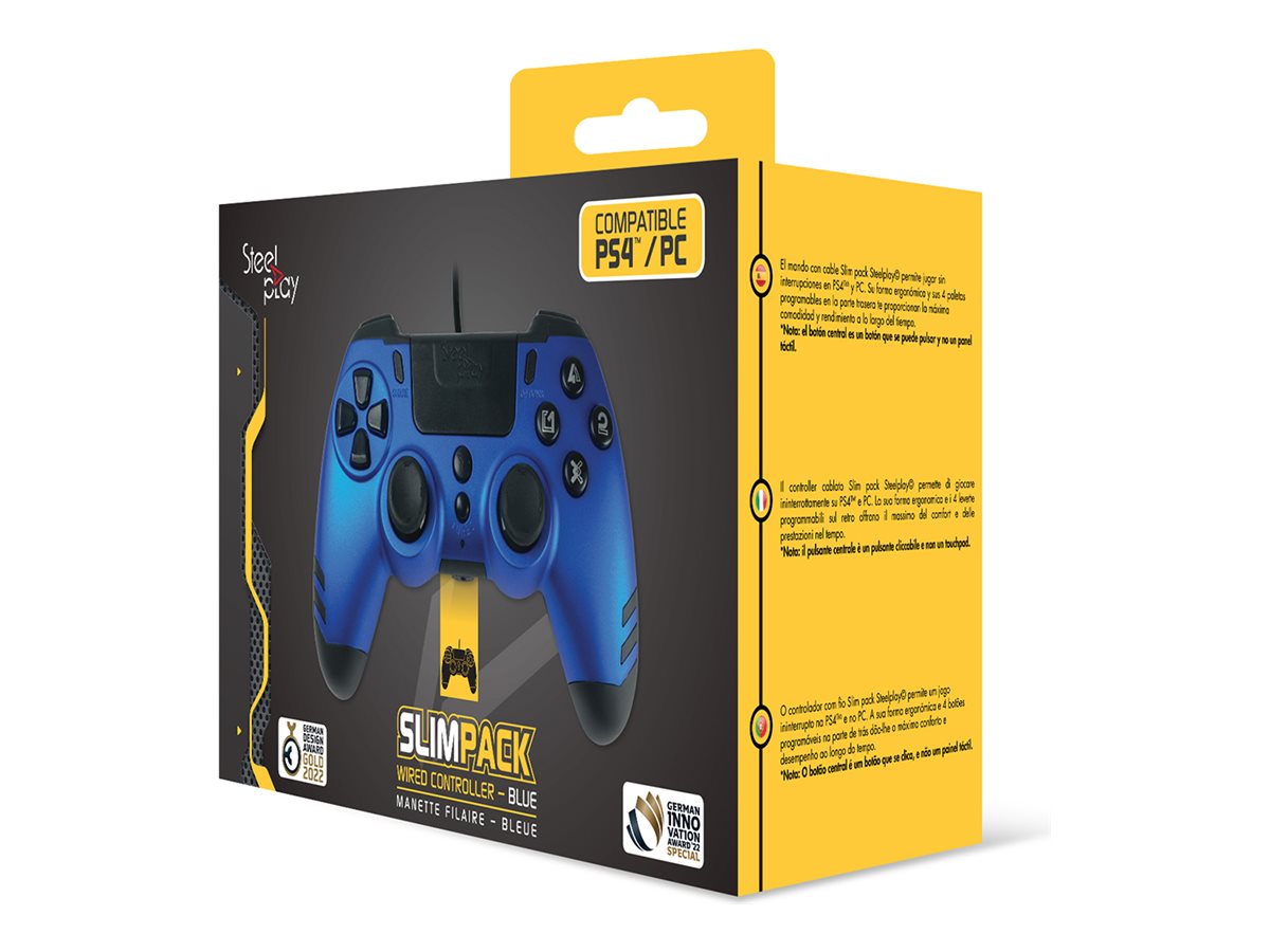 LEXIP X STEELPLAY Slim Pack Wired Controller Sapphire Blue Multi