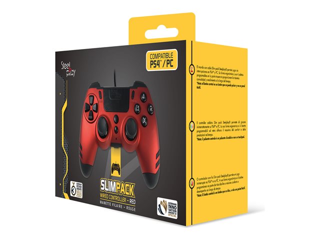 LEXIP X STEELPLAY Slim Pack Wired Controller Ruby Red Multi