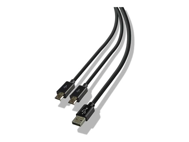 LEXIP X STEELPLAY Dual Play & Charge Cable for Controller 3m Black PS4