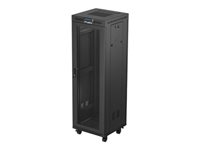 LANBERG rack cabinet 19 free-standing 37U 600x600 flat pack mesh door LCD black