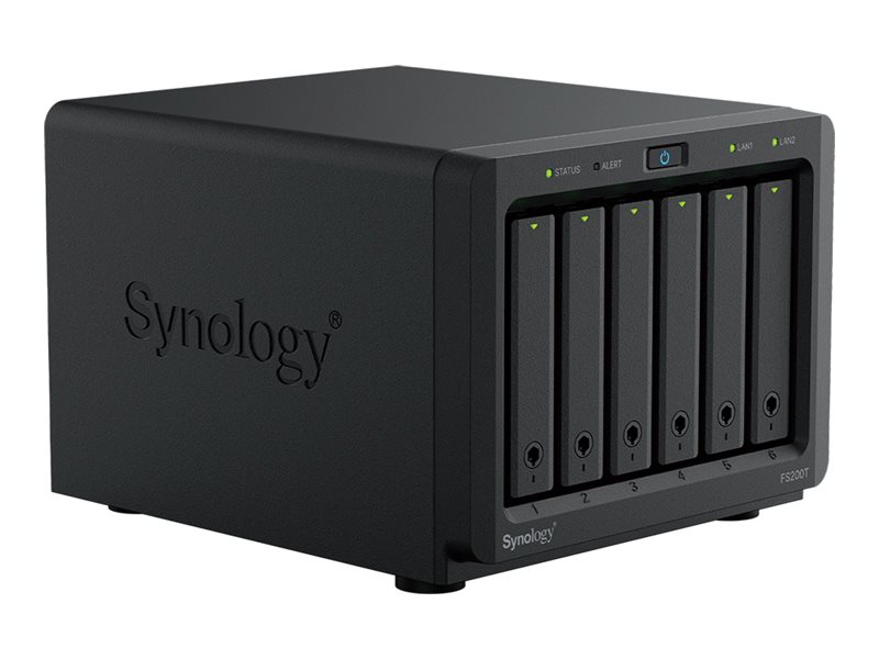 SYNOLOGY FS200T 6-Bay Flashstation Intel Celeron J4125 4GB DDR4 Non ECC 2xUSB 3.2 Gen 1 Port
