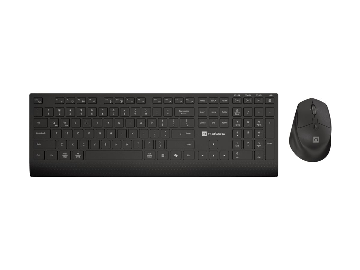 NATEC wireless set 2in1 Stingray 2 US keyboard + mouse tilt wheel