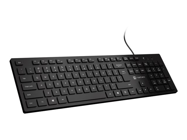 NATEC keyboard Herring US black slim