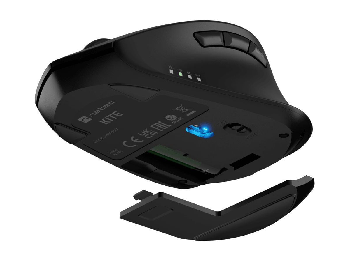 NATEC Kite Wireless Mouse 4000DPI Optical Silent Tilt Wheel black