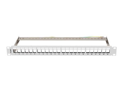 LANBERG Patch Panel Blank 24 Port 1U 19inch FTP For Keystone Modules Grey