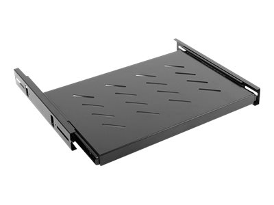 LANBERG AK-1006-B fixed sliding shelf 19 1U/465x350mmmax load capacity up to 18kg black