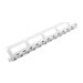 LANBERG PPKS-1224-S keystone Patch Panel Blank 24 port Staggeged 1U with Organizer grey