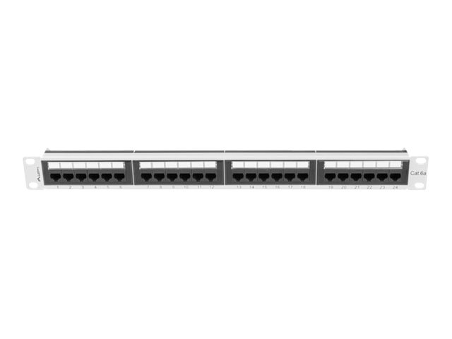 LANBERG patch panel 24 port 1U cat.6A UTP grey