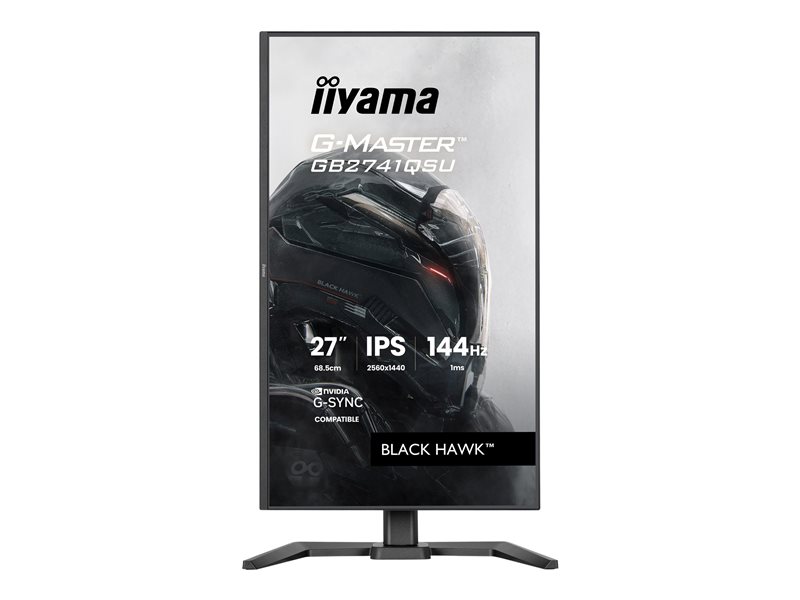 IIYAMA GB2741QSU-B1 27inch IPS Gaming G-Master Black Hawk FreeSync 2560x1440 144Hz 300cd/m HDMI DisplayPort 1ms MPRT