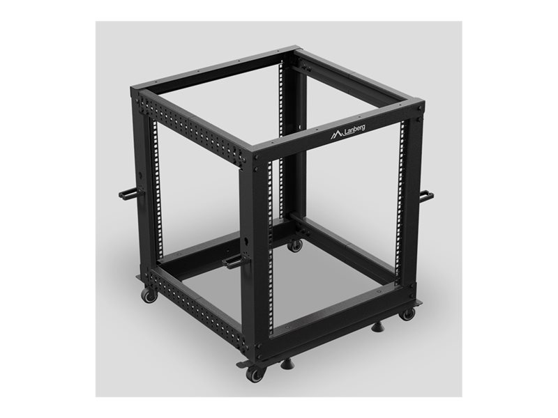 LANBERG Open rack 19inch 12U 600x600-1100 adjustable black