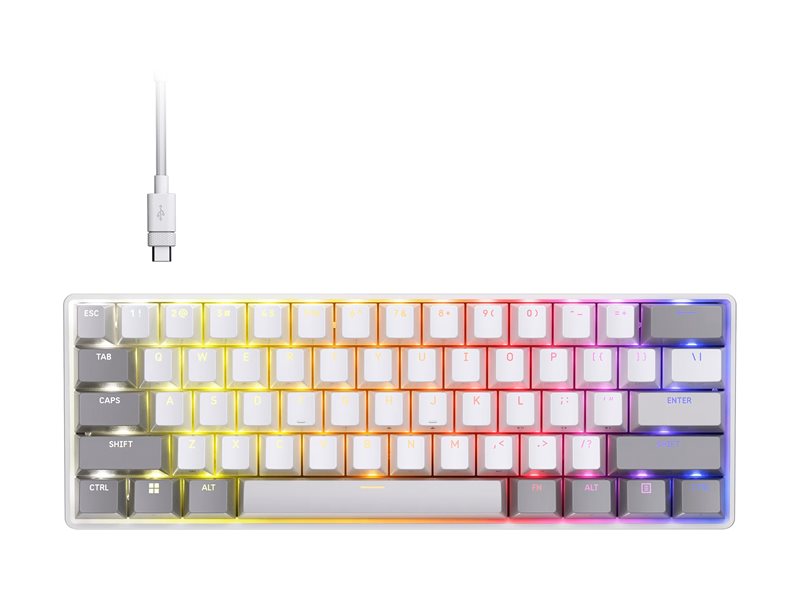 CORSAIR CLIPPER PRO MINI 60 Hall Effect Gaming Keyboard White
