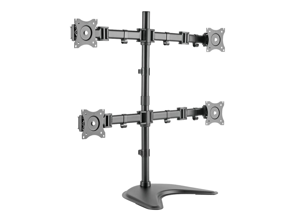 DIGITUS quad display stand desk for 4 TFT 68.5cm 27inch max. 8Kg VESA 75 x 75 und 100 x 100 mm black