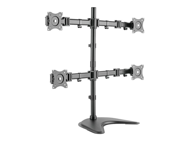 DIGITUS quad display stand desk for 4 TFT 68.5cm 27inch max. 8Kg VESA 75 x 75 und 100 x 100 mm black