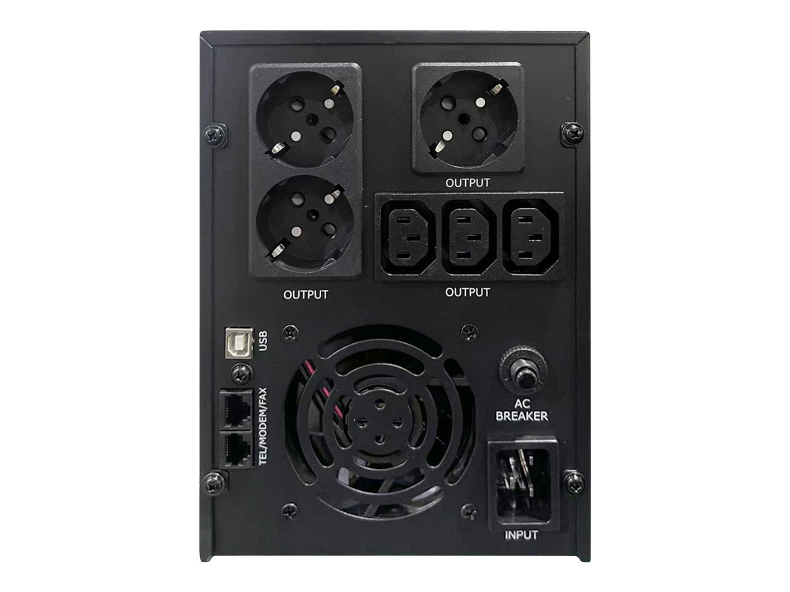 ENERGENIE EG-UPS-036 UPS with USB and LCD display 3000VA 3x Schuko + 3x IEC socket black