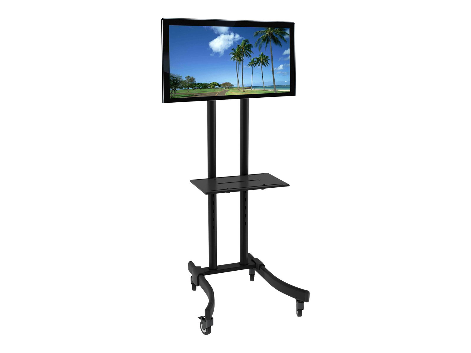 TECHLY Mobile TV stand/trolley for LED/LCD/PDP 32-70inch 40kg with shelf