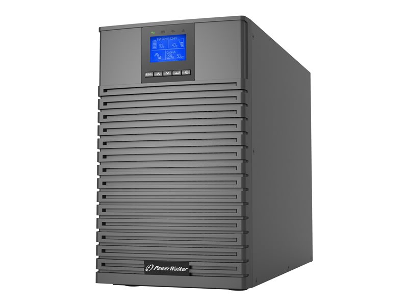POWERWALKER UPS On-Line VFI 3000 ICT IOT 1/1 phase 3000VA PF1 8x IEC C13 outlets + C20 C19 USB/RS232 EPO LCD