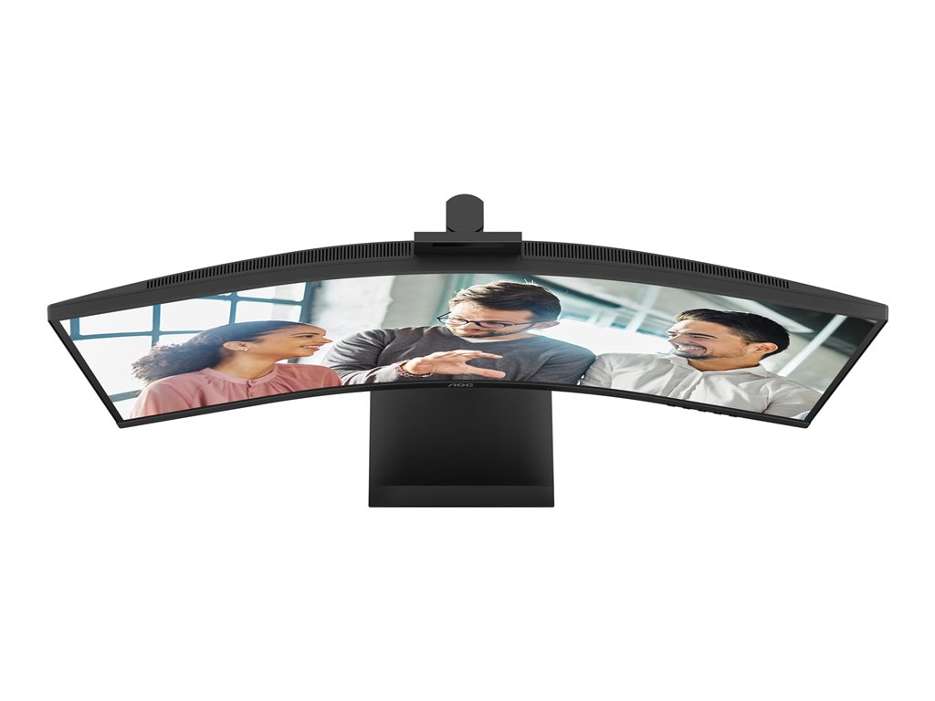 AOC 34inch 3440x1440 120HZ VA CURVED H/A 180 MM USB-C DOCKING Daisy chain with Q27E4U TUV EyeComfort Hardware USB HUB DP HDMI