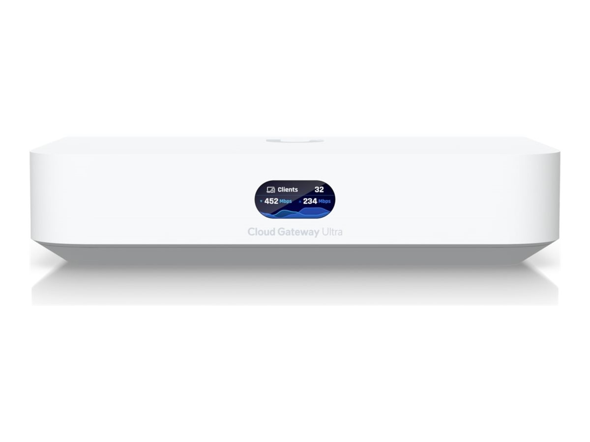 UBIQUITI UniFi Cloud Gateway Ultra 1x 1/2.5 GbE RJ45-Port WAN 4x GbE RJ45-Ports LAN /1 Gbps routing IDS/IPS