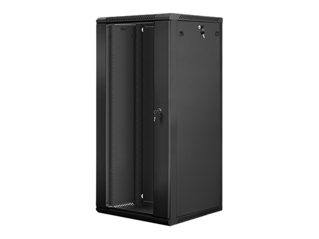 LANBERG WF01-6627-10B wall-mounted rack 19inch demounted flat pack 27U/600x600mm black