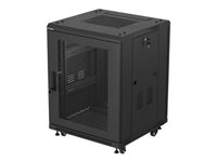 LANBERG Rack cabinet 19inch free-standing 15U/600X600 flat pack with mesh door black