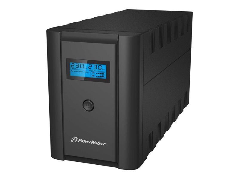 POWERWALKER VI 1200 SHL FR UPS Line-Interactive 1200VA 2x 230V PL 2x IEC C13 RJ11/RJ45 USB LCD