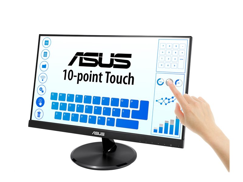 ASUS VT229H 21.5inch LCD tactile 10 pts WLED/TN 16:9 10ms 60Hz 1920x1080 200cd/m2- VGA/HDMI Warranty 3 years