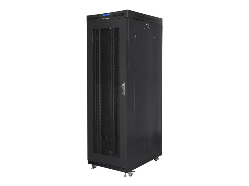 LANBERG free standing rack 19inch cabinet 37U 800x1000 mesh door LCD flat pack black