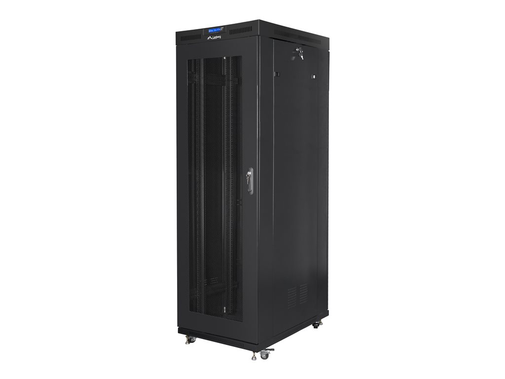 LANBERG free standing rack 19inch cabinet 37U 800x1000 mesh door LCD flat pack black