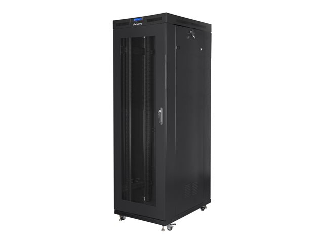 LANBERG free standing rack 19inch cabinet 37U 800x1000 mesh door LCD flat pack black