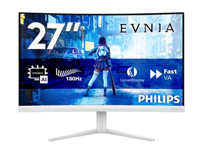 PHILIPS 27M2C5201L/00 27inch Curved Gaming Monitor 1920x1080 180Hz 1ms 2xHDMI DP white