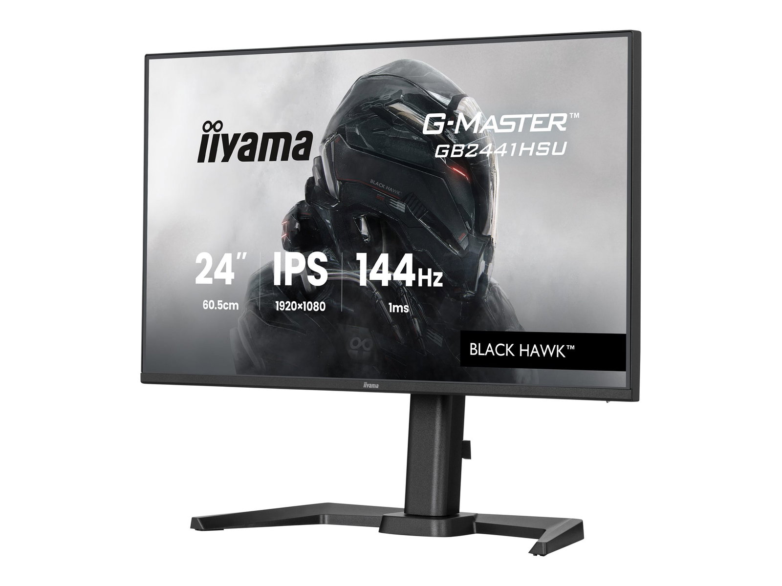 IIYAMA GB2441HSU-B1 24inch IPS Gaming G-Master Black Hawk FreeSync 1920x1080 144Hz 300cd/m HDMI DisplayPort 1ms MPRT