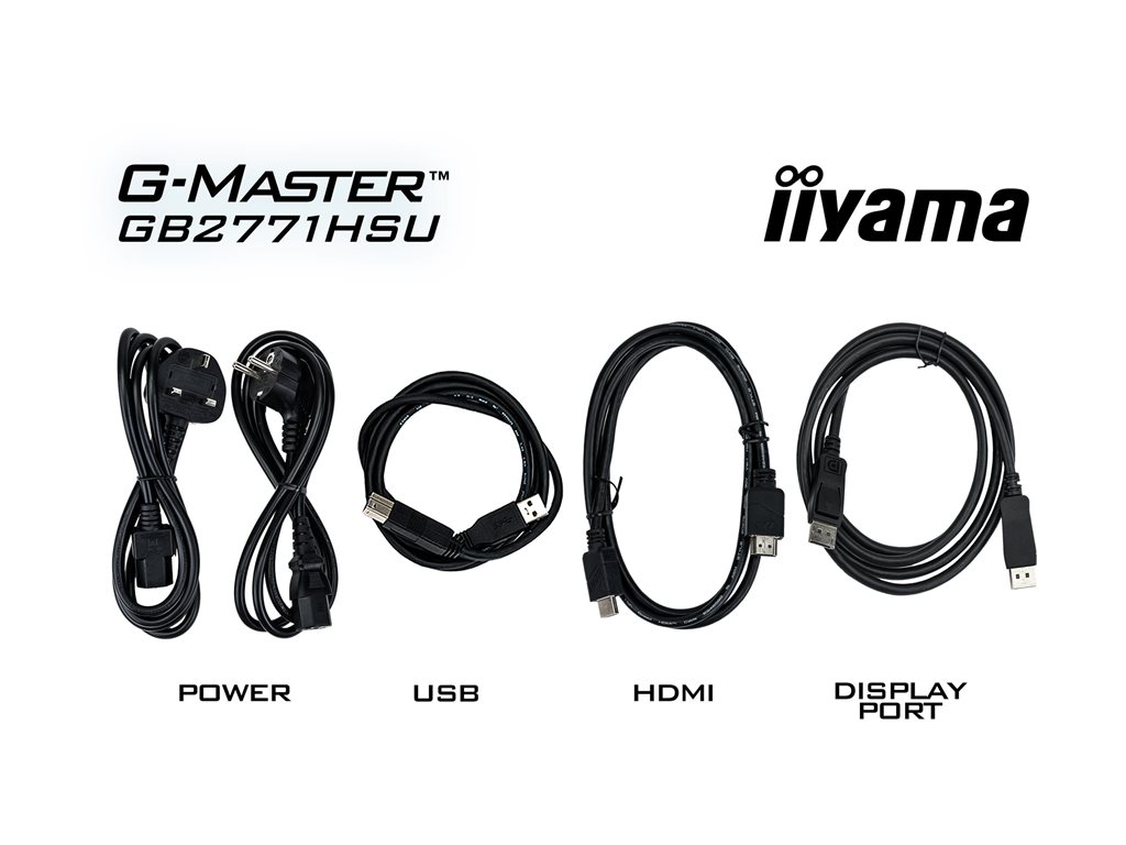 IIYAMA GB2771HSU-B1 27inch Fast IPS Gaming G-Master Red Eagle FreeSync Premium G-Sync Compatible 1920x1080 240Hz 350cd/m