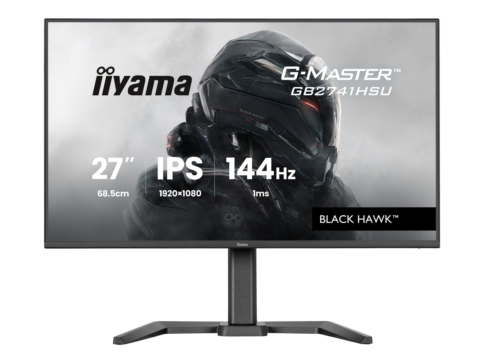 IIYAMA GB2741HSU-B1 27inch IPS Gaming G-Master Black Hawk FreeSync 1920x1080 144Hz 300cd/m HDMI DisplayPort 1ms MPRT