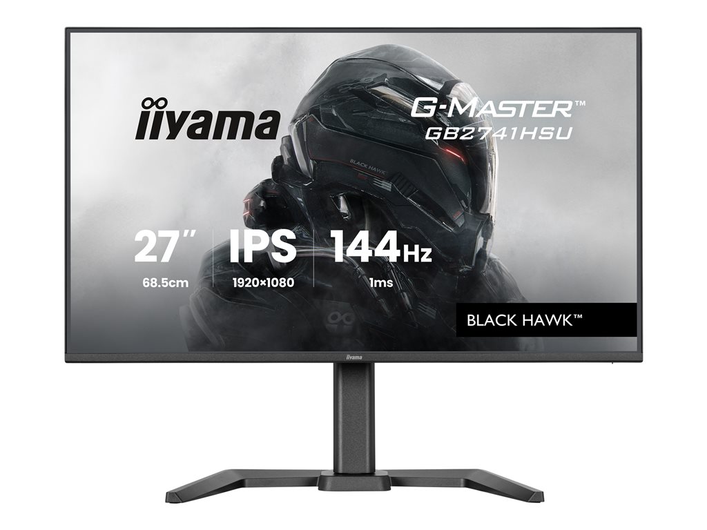 IIYAMA GB2741HSU-B1 27inch IPS Gaming G-Master Black Hawk FreeSync 1920x1080 144Hz 300cd/m HDMI DisplayPort 1ms MPRT