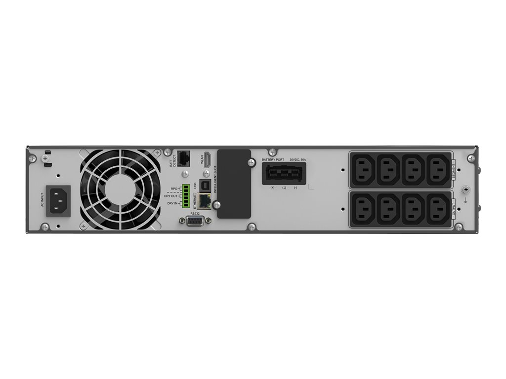 POWERWALKER UPS On-Line VFI 1500 ICR IOT 1/1 phase 1500VA PF1 8x IEC C13 outlets USB/RS232 LCD Rack