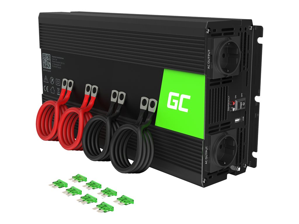 GREENCELL Voltage Car Inverter 12V to 220V 2000W/4000W Modified Sine Wave