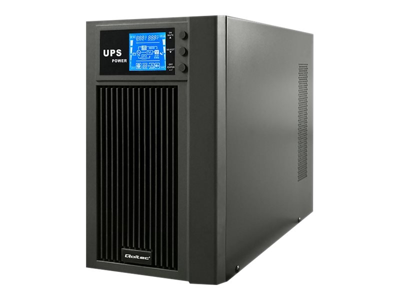 QOLTEC 53043 Uninterruptible power supply On-line 3KVA 2.4kW LCD USB