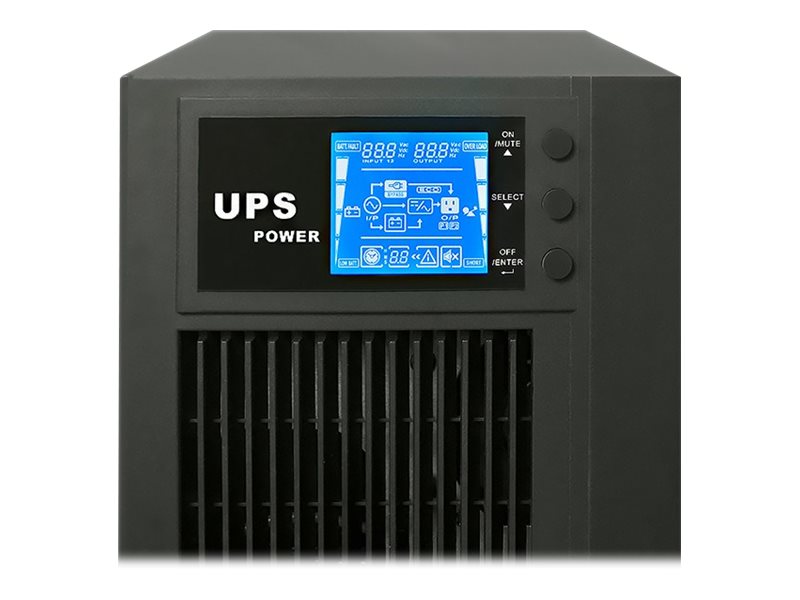 QOLTEC 53043 Uninterruptible power supply On-line 3KVA 2.4kW LCD USB