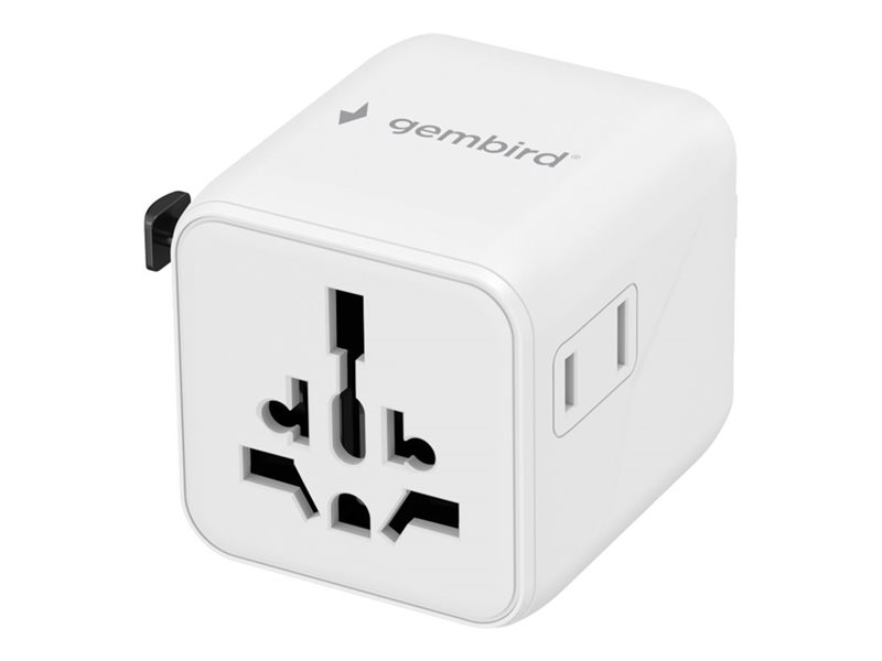 GEMBIRD Universal travel power adapter white